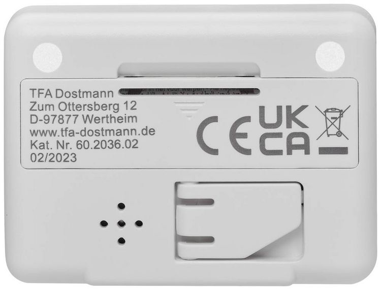 Produktbild: TFA Dostmann 60.2036.02 Quarz Wecker Wei&szlig; Alarmzeiten 1 1 Timerzeit
