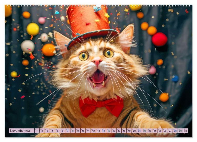 Produktbild: Ginger - Samtpfotiger Abenteurer (Wandkalender 2026 DIN A2 quer), CALVENDO Monatskalender