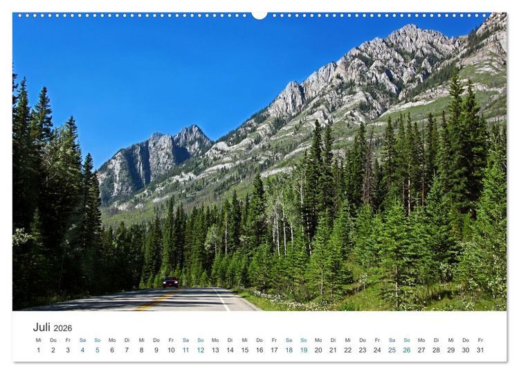 Produktbild: Reise durch Alberta und British Columbia (hochwertiger Premium Wandkalender 2026 DIN A2 quer), Kunstdruck in Hochglanz