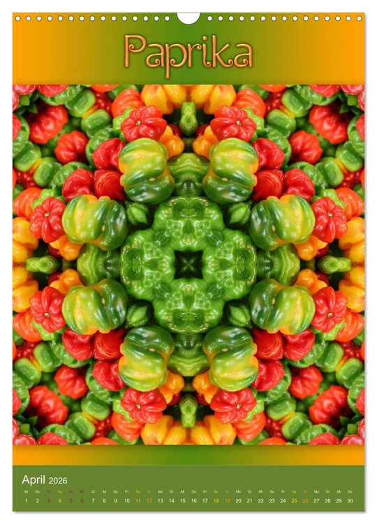 Produktbild: Kulinarische Mandalas (Wandkalender 2026 DIN A3 hoch), CALVENDO Monatskalender