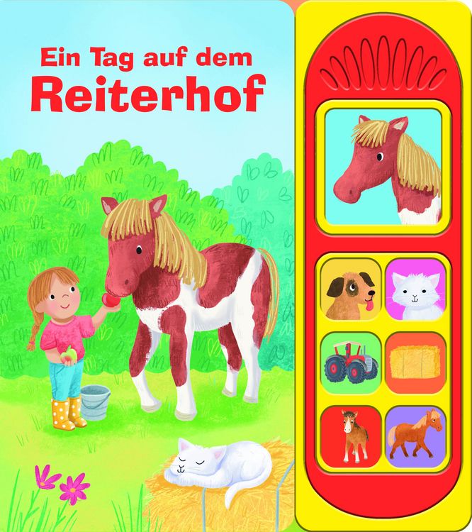 Produktbild: Ein Tag auf dem Reiterhof - Soundbuch - Pappbilderbuch mit 7 Ger&auml;uschen