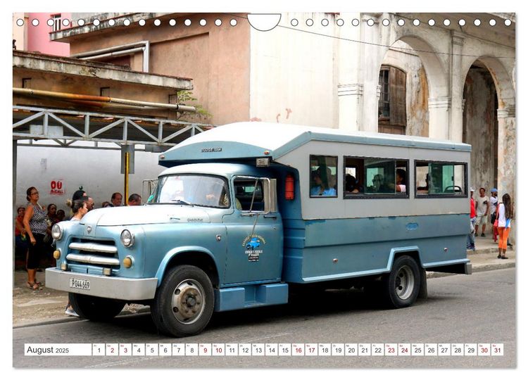 Produktbild: LKW Veteranen - Oldtimer der Marke Dodge in Kuba (Wandkalender 2025 DIN A4 quer), CALVENDO Monatskalender