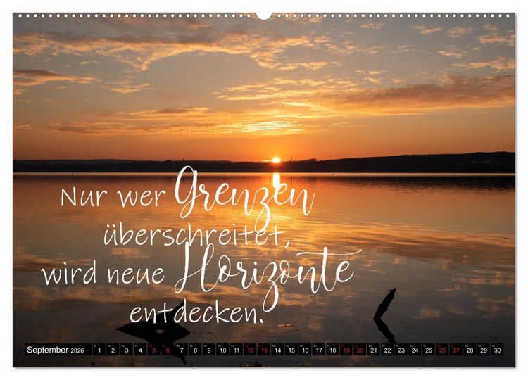 Produktbild: Bilder und Texte f&uuml;r die Seele (hochwertiger Premium Wandkalender 2026 DIN A2 quer), Kunstdruck in Hochglanz