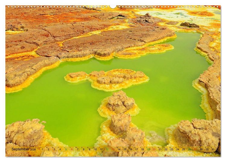 Produktbild: Vulkane &Auml;thiopiens - Erta Ale und Dallol (hochwertiger Premium Wandkalender 2026 DIN A2 quer), Kunstdruck in Hochglanz