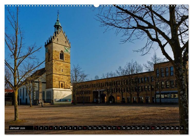 Produktbild: Fellbach im Fokus (hochwertiger Premium Wandkalender 2026 DIN A2 quer), Kunstdruck in Hochglanz