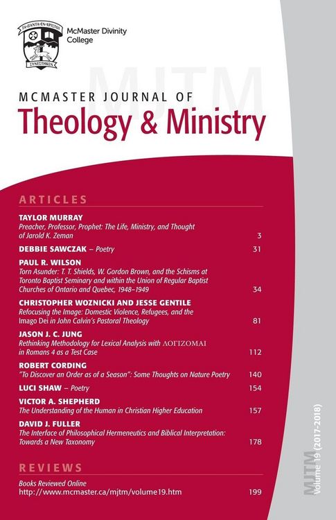 Produktbild: McMaster Journal of Theology and Ministry