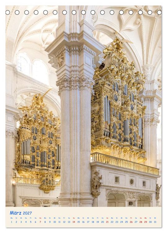 Produktbild: Orgel Giganten (Tischkalender 2027 DIN A5 hoch), CALVENDO Monatskalender