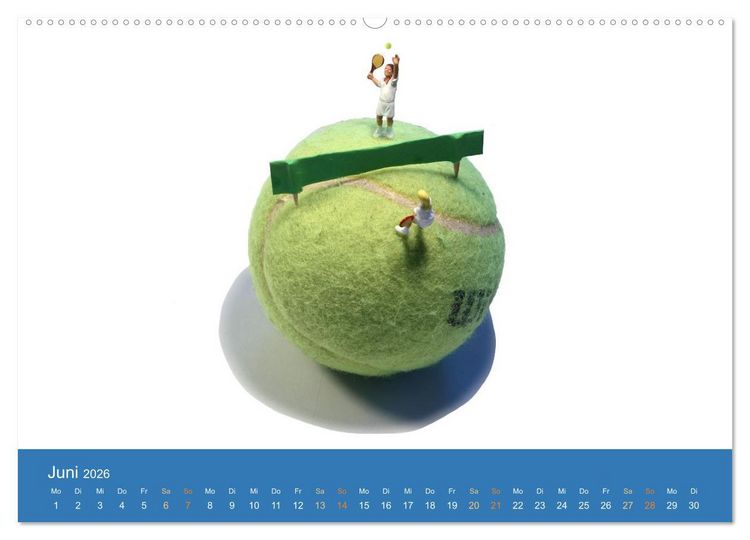 Produktbild: Little Art Sport Kunstkalender (hochwertiger Premium Wandkalender 2026 DIN A2 quer), Kunstdruck in Hochglanz