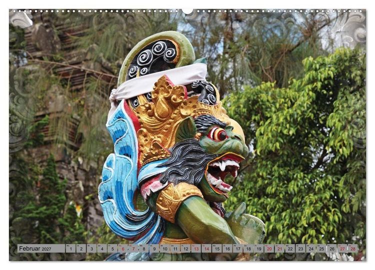 Produktbild: Bali - Tempelw&auml;chter und D&auml;monen (hochwertiger Premium Wandkalender 2027 DIN A2 quer), Kunstdruck in Hochglanz