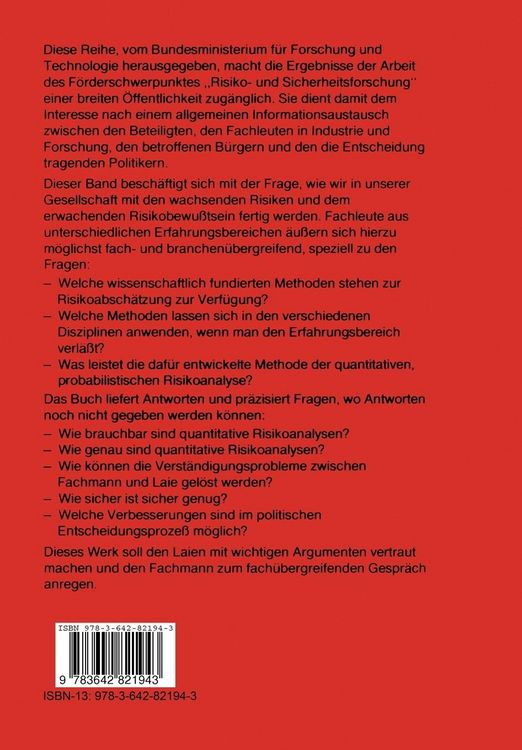 Produktbild: Ermittlung und Bewertung industrieller Risiken