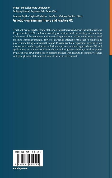 Produktbild: Genetic Programming Theory and Practice XIX