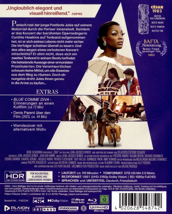 Produktbild: Diva (4K Ultra HD+Blu-ray)