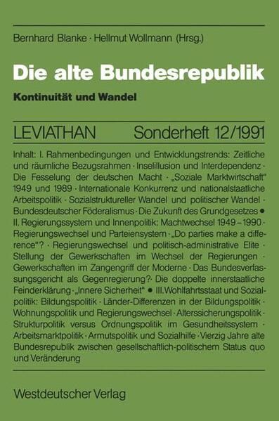 Produktbild: Die alte Bundesrepublik
