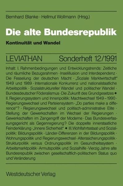 Produktbild: Die alte Bundesrepublik