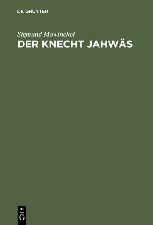 Produktbild: Der Knecht Jahw&auml;s