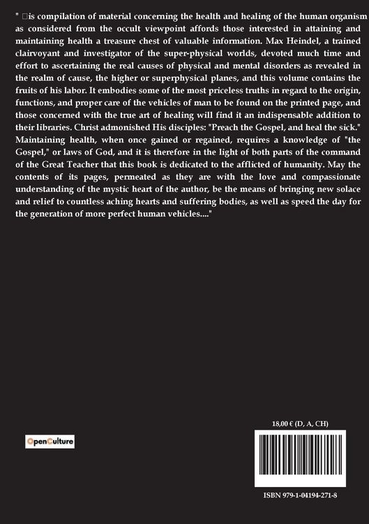 Produktbild: Occult principles of health and healing