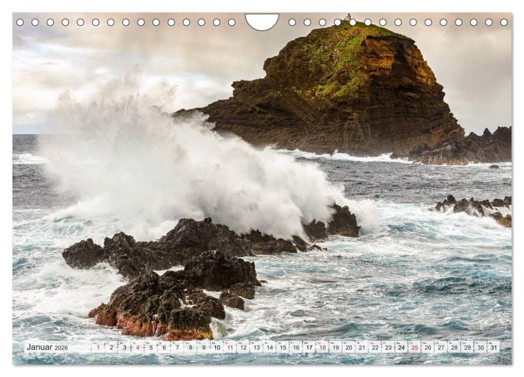 Produktbild: Madeira - eine Rundreise (Wandkalender 2026 DIN A4 quer), CALVENDO Monatskalender