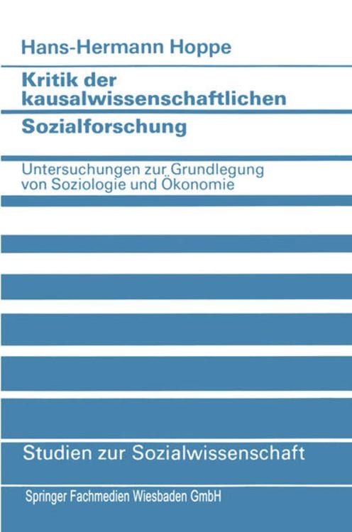 Produktbild: Kritik der kausalwissenschaftlichen Sozialforschung