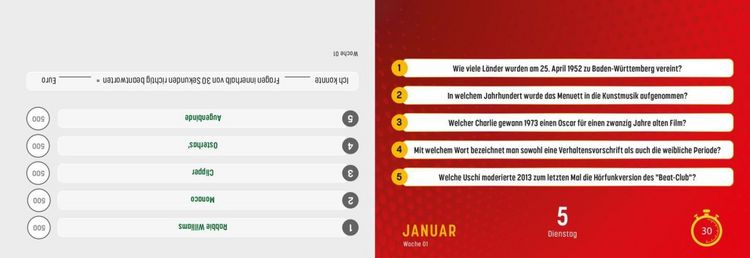 Produktbild: Gefragt Gejagt &ndash; Tagesabrei&szlig;kalender 2027
