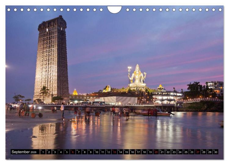 Produktbild: Farbenfrohes aus Indien (Wandkalender 2026 DIN A4 quer), CALVENDO Monatskalender