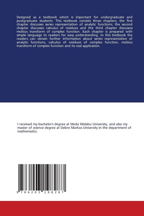 Produktbild: Calculus of Residue and Mobius transform of complex analysis