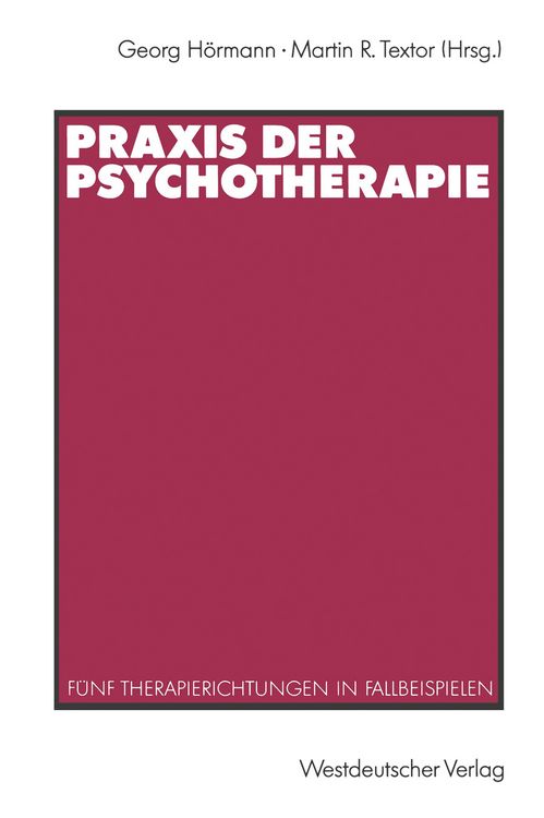 Produktbild: Praxis der Psychotherapie