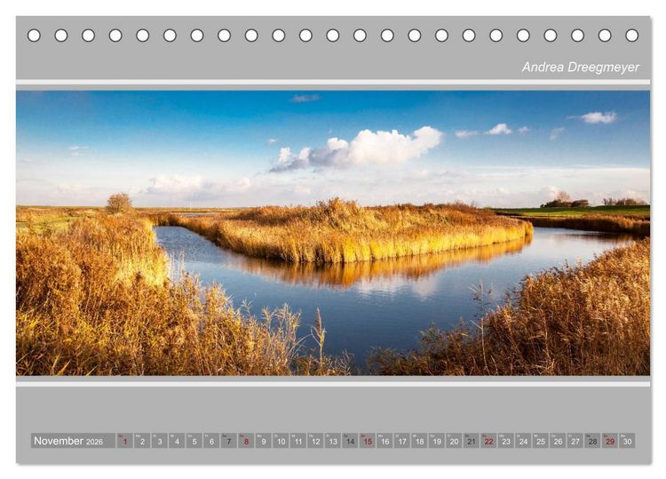 Produktbild: Greetsiel-Panorama (Tischkalender 2026 DIN A5 quer), CALVENDO Monatskalender