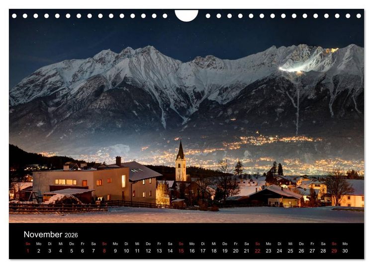 Produktbild: Innsbruck - Capital of the Alps (Wandkalender 2026 DIN A4 quer), CALVENDO Monatskalender