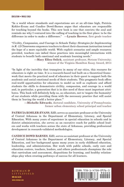 Produktbild: Civility, Compassion, and Courage in Schools Today