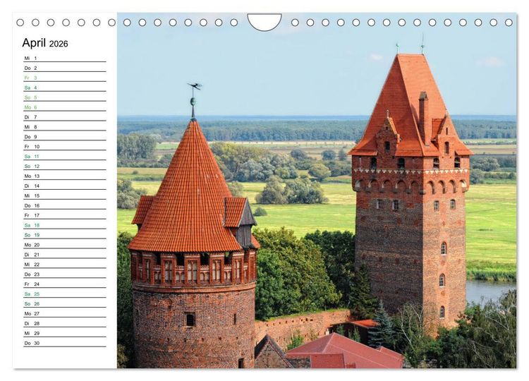 Produktbild: Tangerm&uuml;nde - Fachwerk- und Backsteinbauten-Stadt an der Elbe (Wandkalender 2026 DIN A4 quer), CALVENDO Monatskalender