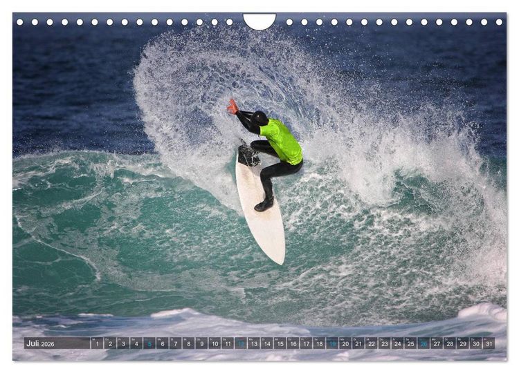 Produktbild: Faszination Surfen (Wandkalender 2026 DIN A4 quer), CALVENDO Monatskalender