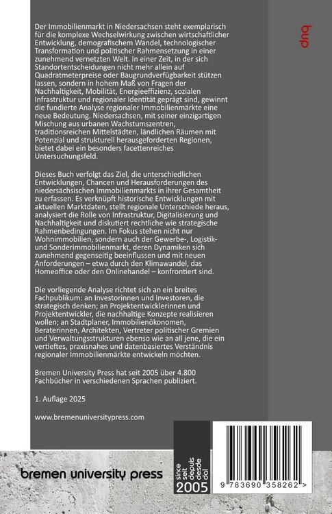 Produktbild: Der Immobilienmarkt in Niedersachsen