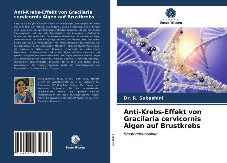 Produktbild: Anti-Krebs-Effekt von Gracilaria cervicornis Algen auf Brustkrebs