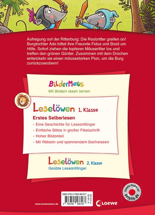 Produktbild: Lesel&ouml;wen 1. Klasse - Rettung f&uuml;r die Ritterburg