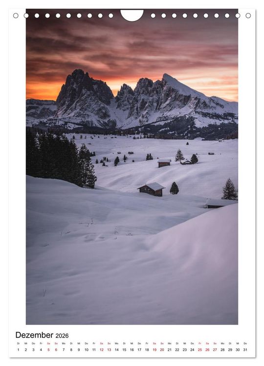 Produktbild: Alpenblicke - Ein Jahr in den Alpen (Wandkalender 2026 DIN A4 hoch), CALVENDO Monatskalender