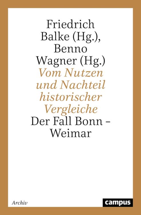 Produktbild: Vom Nutzen und Nachteil historischer Vergleiche