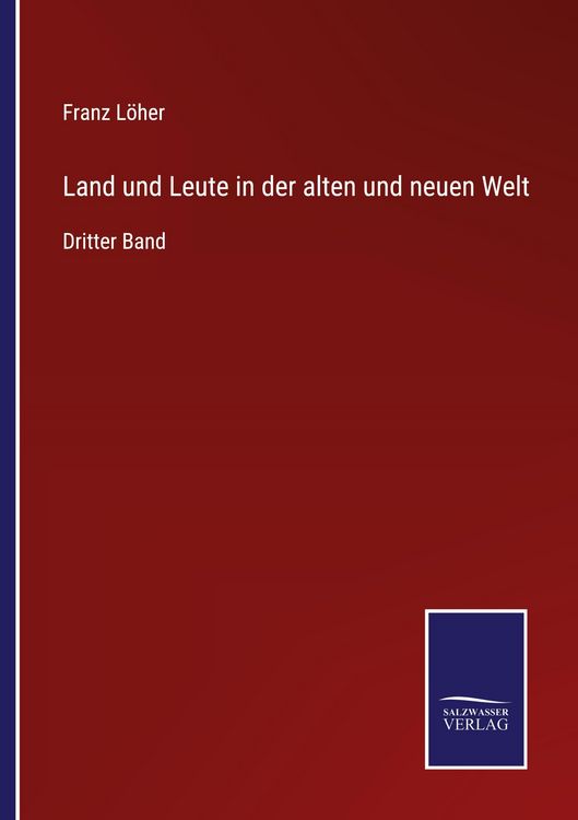 Produktbild: Land und Leute in der alten und neuen Welt