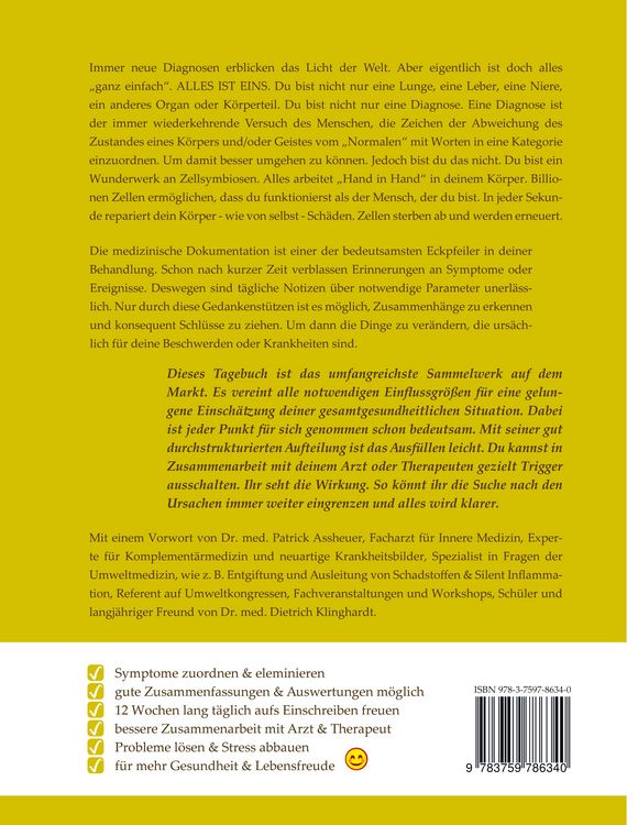 Produktbild: Mein medizinisches Ern&auml;hrungs-, Symptom- und Therapietagebuch, Band 3