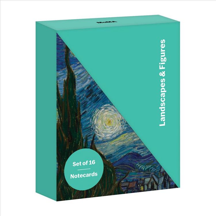Produktbild: Landscapes & Figures Diagonal Notecard Set