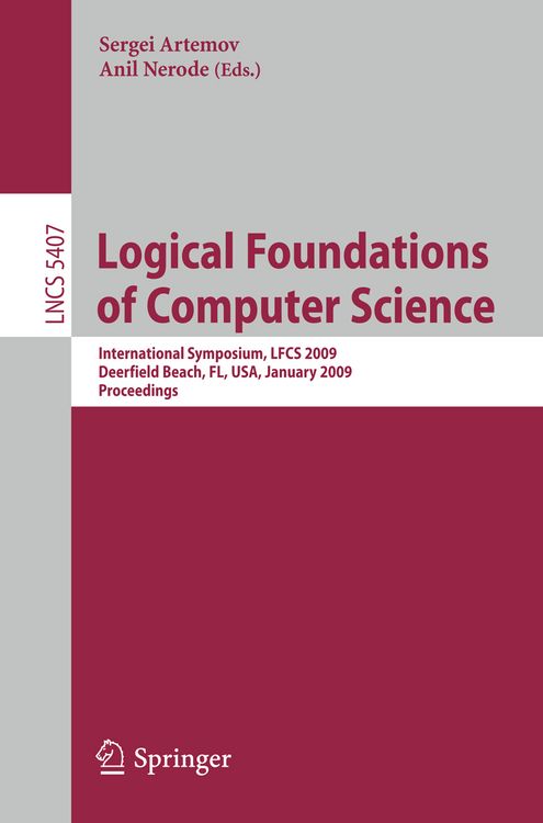 Produktbild: Logical Foundations of Computer Science