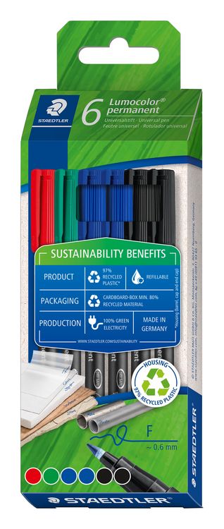 Produktbild: STAEDTLER Feinschreiber Lumocolor&reg; permanent pen 318 Permanent-Universals F