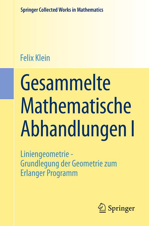 Produktbild: Gesammelte Mathematische Abhandlungen I