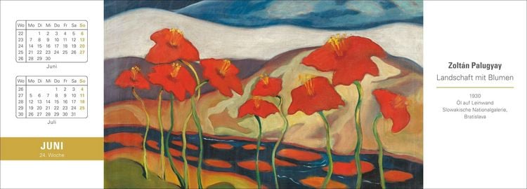 Produktbild: Die Welt der Kunst Premium-Tischplaner 2027 - Wochenkalender mit 53 Meisterwerken