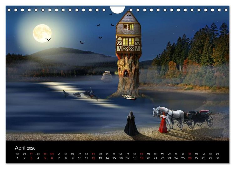 Produktbild: Mystische und romantische M&auml;rchenwelt Mausopardia (Wandkalender 2026 DIN A4 quer), CALVENDO Monatskalender