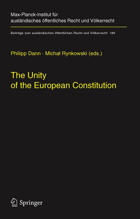 Produktbild: The Unity of the European Constitution