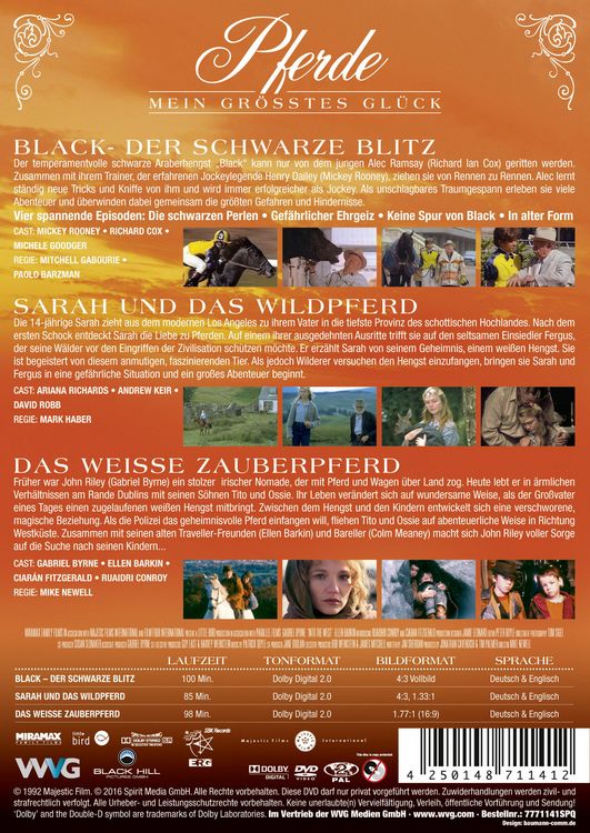 Produktbild: Pferde - Mein gr&ouml;&szlig;tes Gl&uuml;ck [3 DVDs]