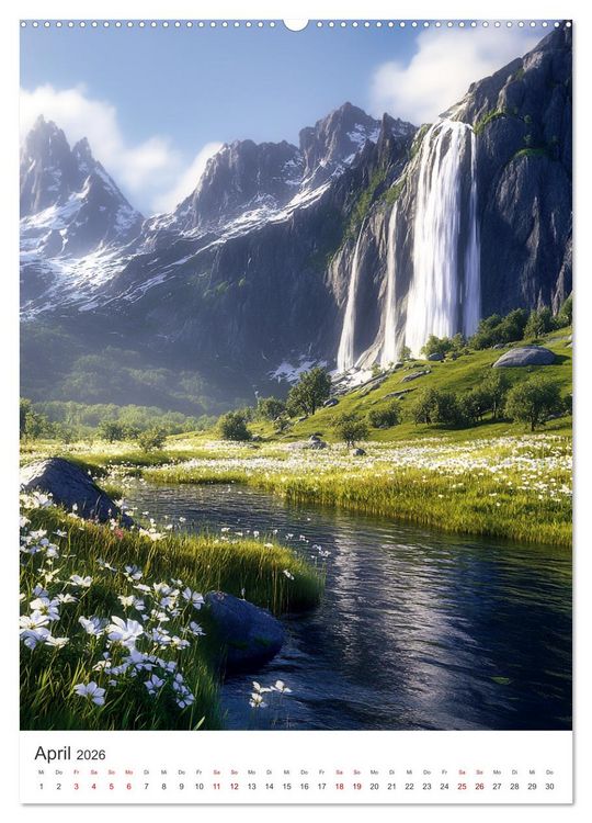 Produktbild: Midgard - Mythische Landschaften des Nordens (hochwertiger Premium Wandkalender 2026 DIN A2 hoch), Kunstdruck in Hochglanz