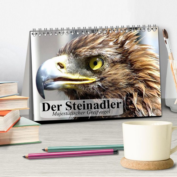 Produktbild: Der Steinadler. Majest&auml;tischer Greifvogel (Tischkalender 2026 DIN A5 quer), CALVENDO Monatskalender