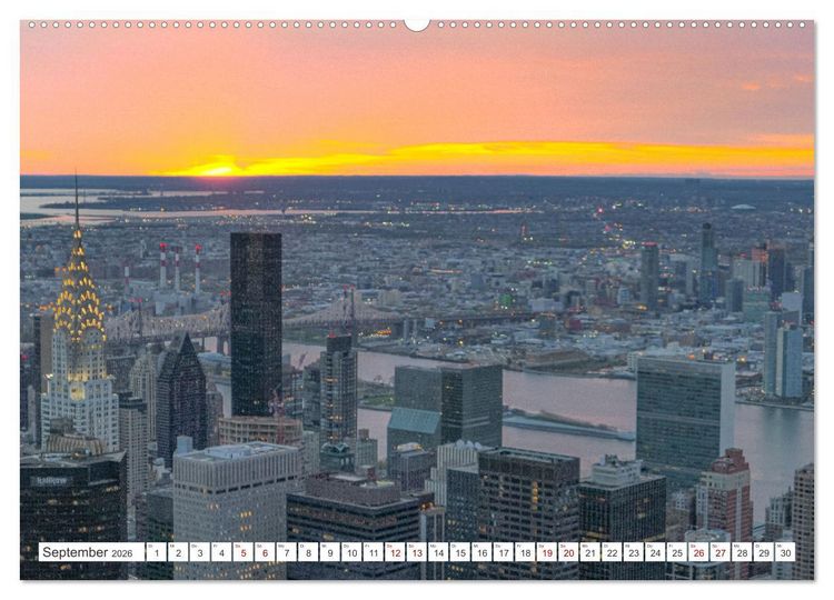 Produktbild: New York City Manhattan Perspektiven (hochwertiger Premium Wandkalender 2026 DIN A2 quer), Kunstdruck in Hochglanz