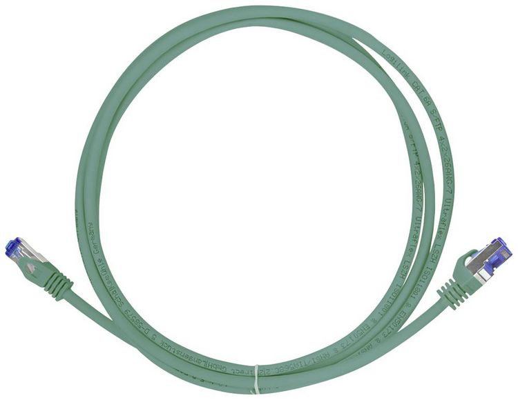 Produktbild: LogiLink C6A085S RJ45 CAT 6a S/FTP 7.50m Gr&uuml;n 1St.